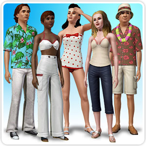 Sims 3 "Наборы "Солнце, море и песок""