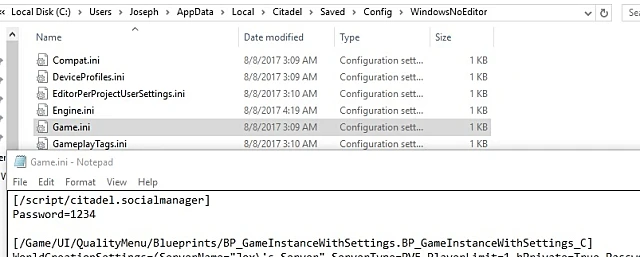 Citadel: Forged with Fire: Чит-Коды