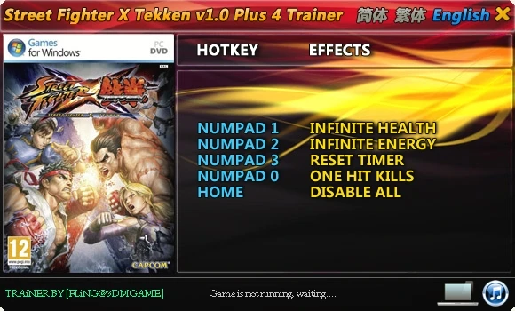 Street Fighter X Tekken: Трейнер/Trainer (+4) [1.0] {FLiNG}