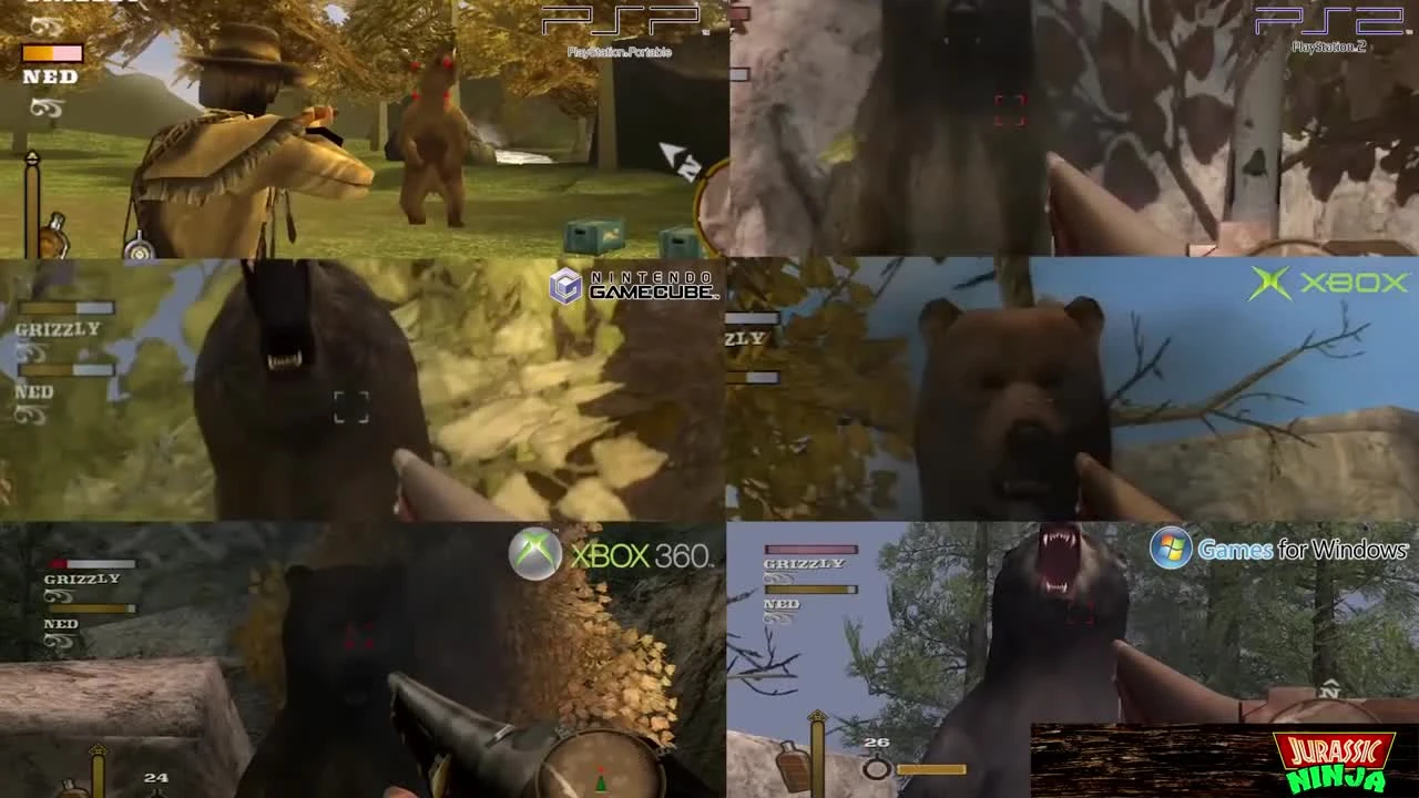 GUN - ''Сравнение графики'' (PSP, PS2, Gamecube, XBOX, XBOX 360, PC)