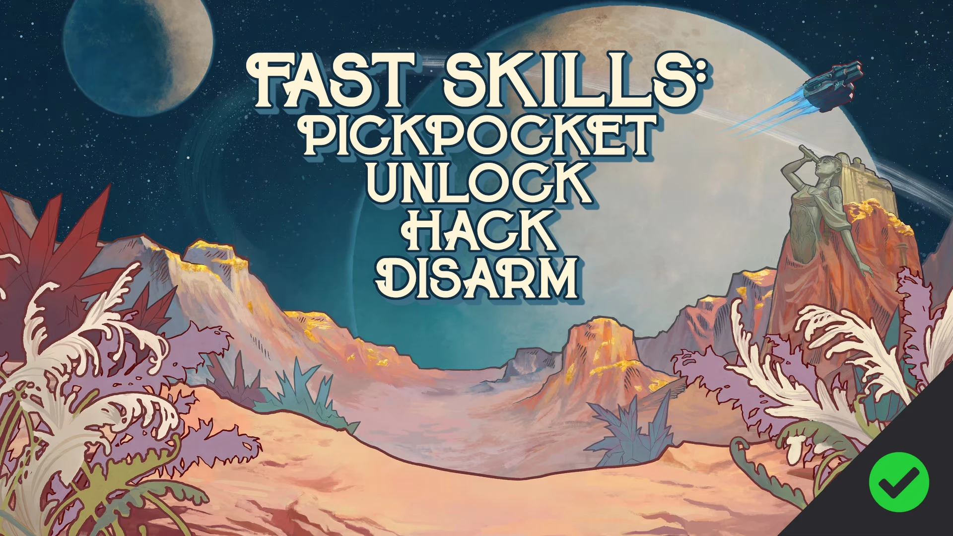 The Outer Worlds 2 "Быстрые навыки карманной кражи, разблокировка, взлом, обезвреживание" {Caites}