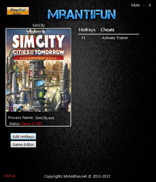 SimCity (2013): Трейнер/Trainer (+1: Деньги / Money) [10.3.4.0] {MrAntiFun}