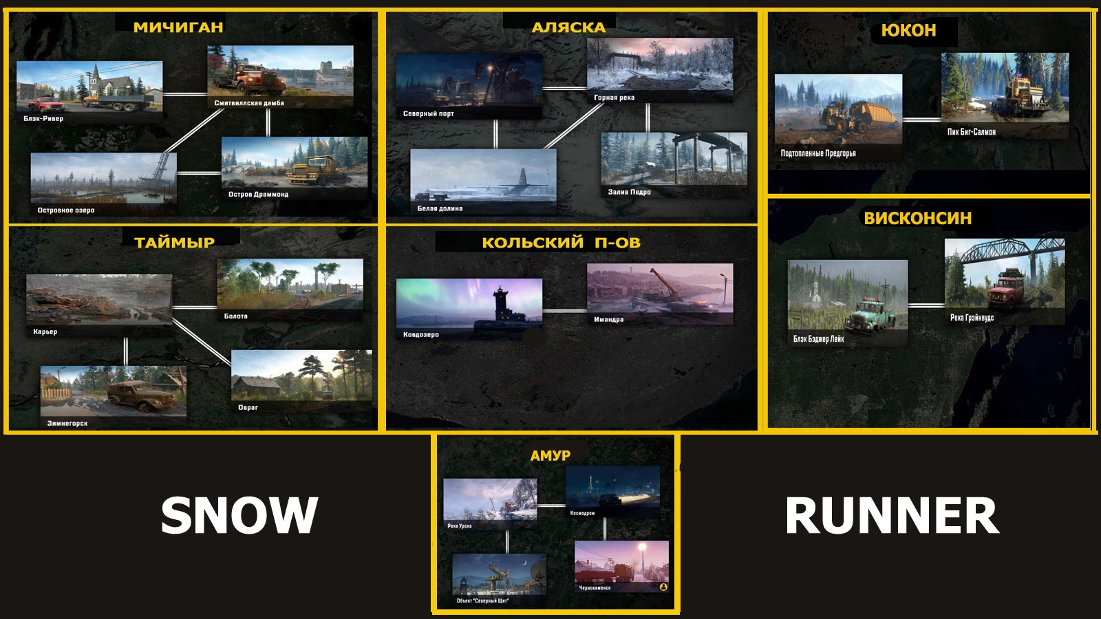 SnowRunner: Сохранение/SaveGame (Открыты все локации, задания почти не тронуты) [EGS & Steam v.13.1 Исправленное]