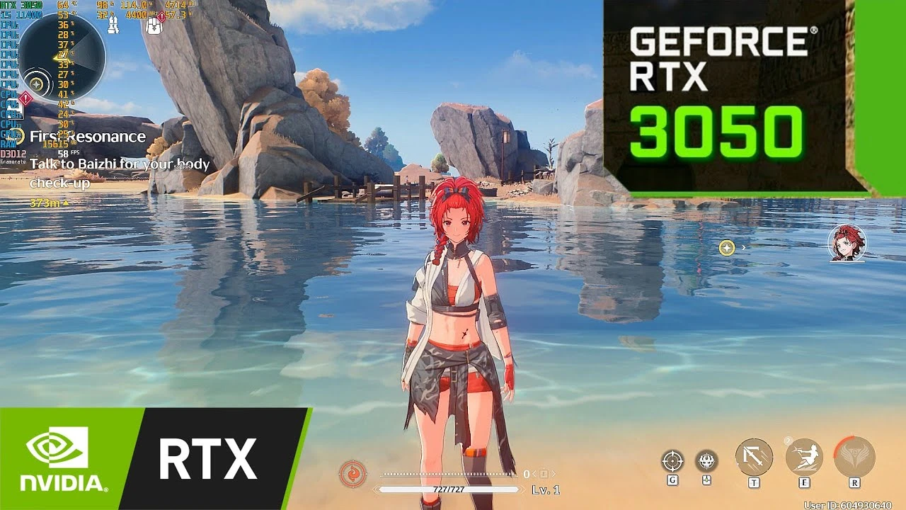 Wuthering Waves на RTX 3050 с максимальными настройками графики и DLSS