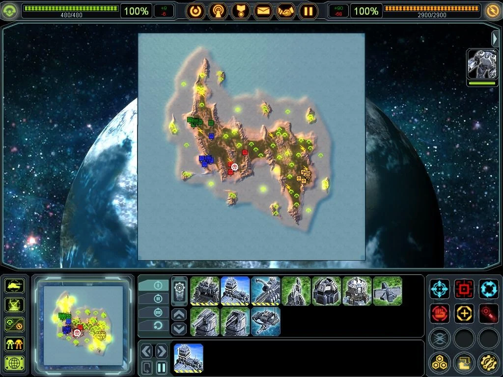 Supreme Commander "Карта - Elysion XL"