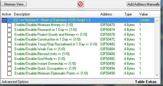 Victoria 2: Таблица для Cheat Engine (3.02) {HoD}