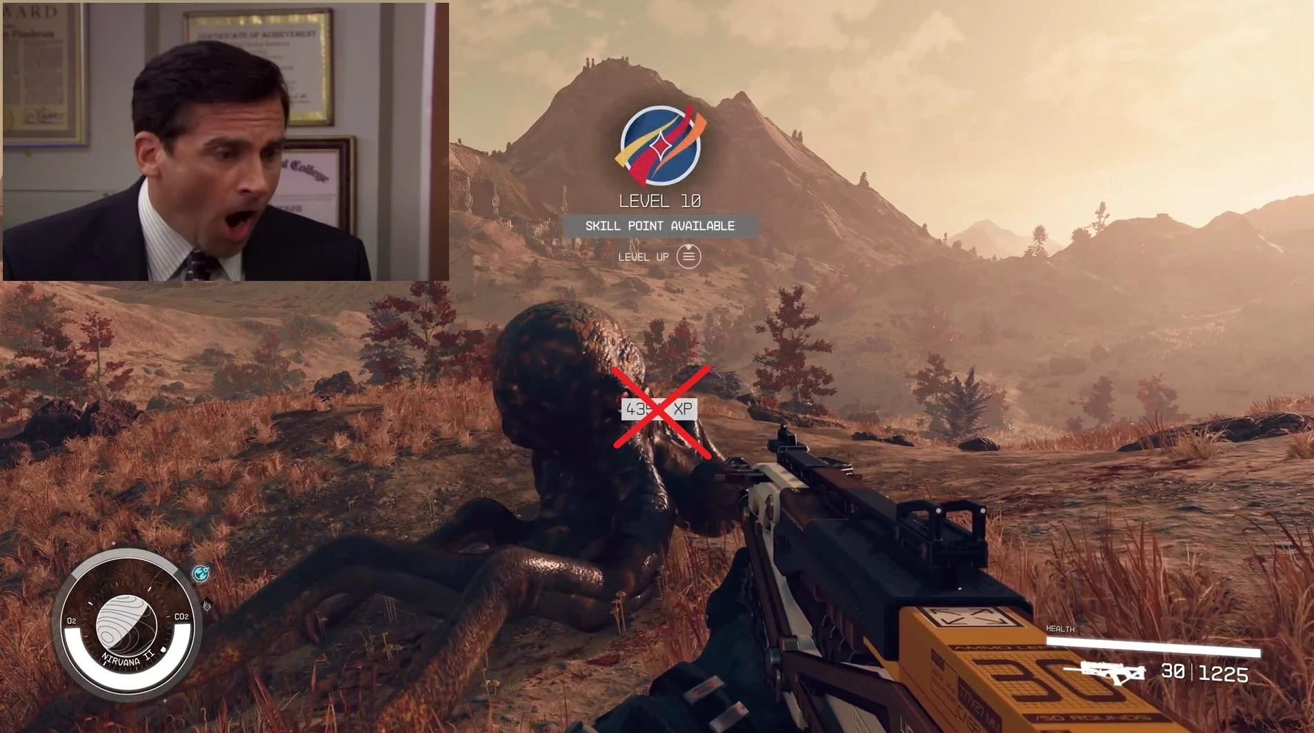 Starfield "Переместить или отключить полоску опыта"