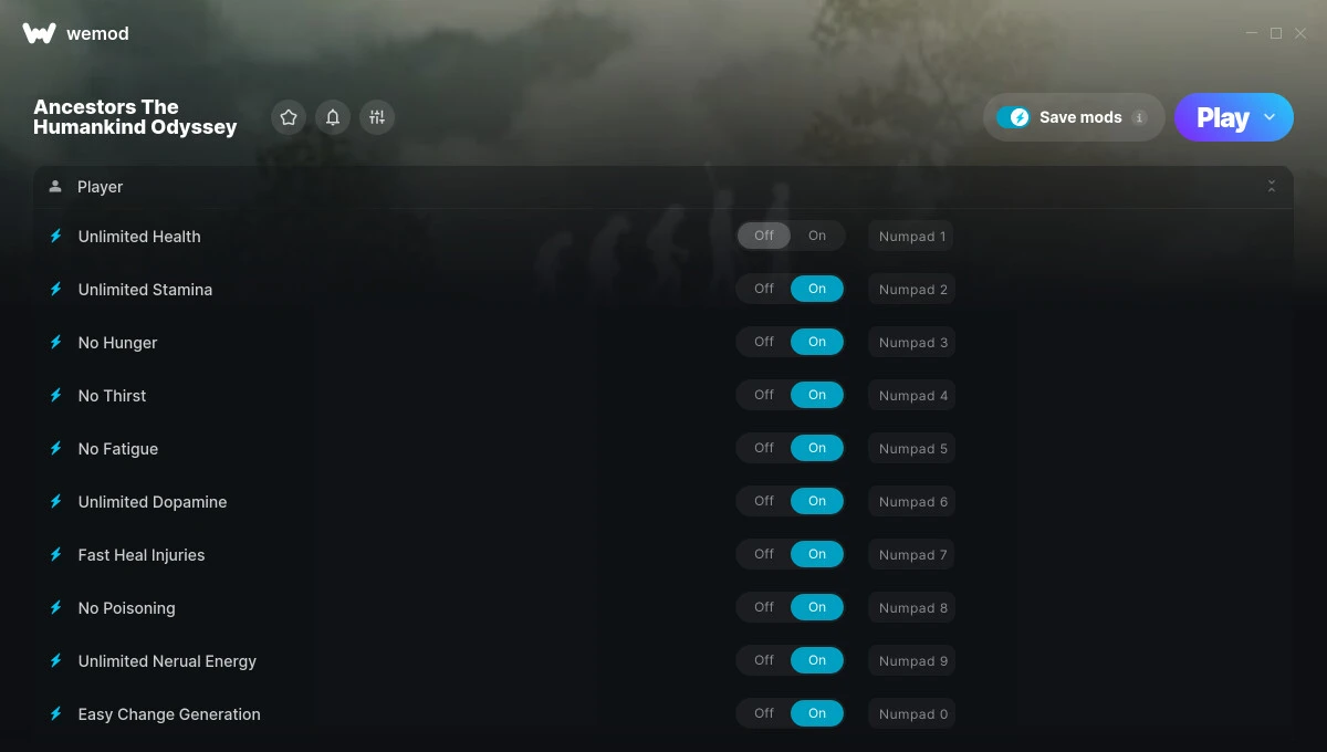 Ancestors: The Humankind Odyssey "Трейнер +17" [UPD: 09.03.2025] {MrAntiFun / WeMod}
