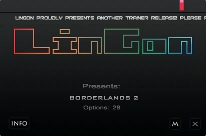 Borderlands 2: Трейнер/Trainer (+28) [1.0.29 - 1.7.0] {LinGon}
