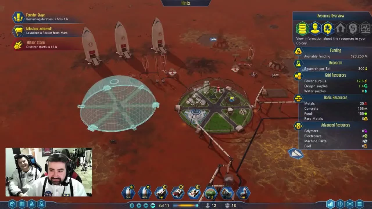 Пол часа геймплея Surviving Mars с Angry Joe