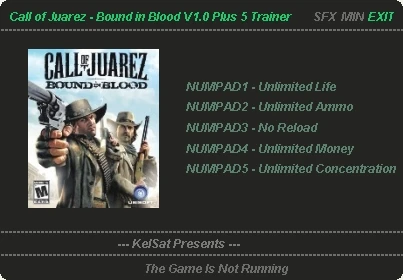 Call of Juarez: Bound in Blood: Трейнер (+5) [1.0] {KelSat}
