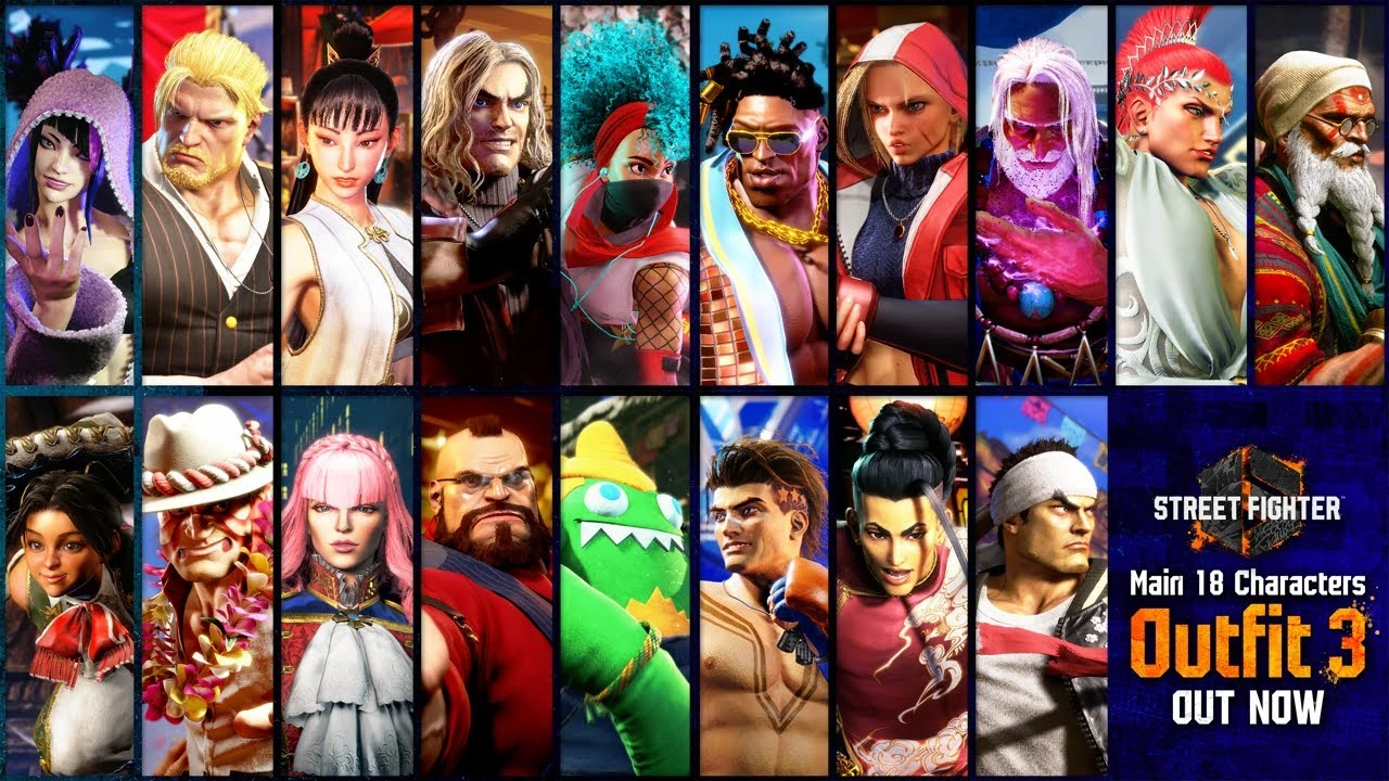 Для Street Fighter 6 стал доступен третий набор костюмов и обновление