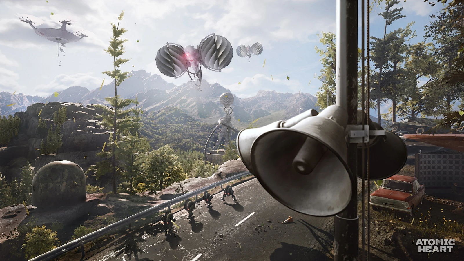 Игрок построил в Minecraft летающую платформу из первого трейлера Atomic Heart