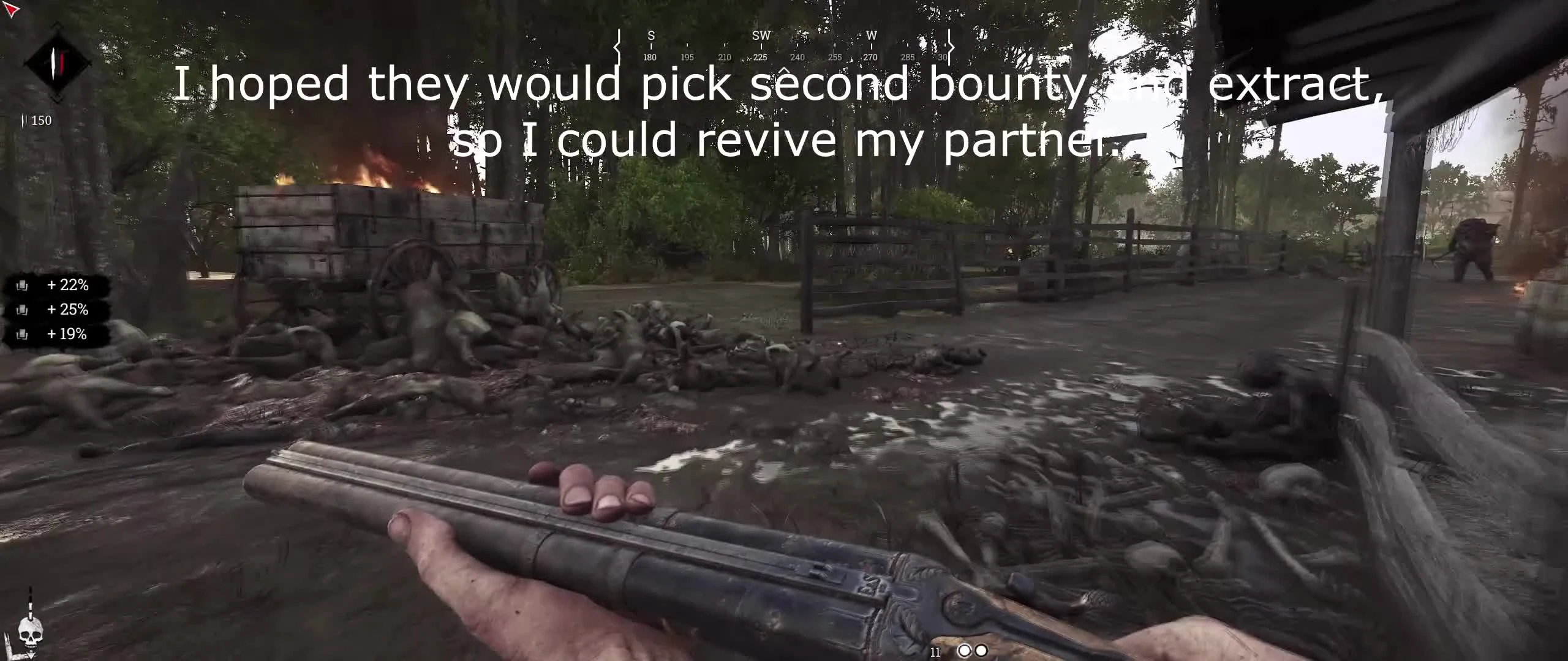 Укокожили 8 охотников с девушкой в Hunt: Showdown