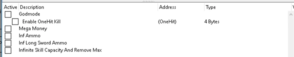 EARTH'S DAWN: Таблица для Cheat Engine