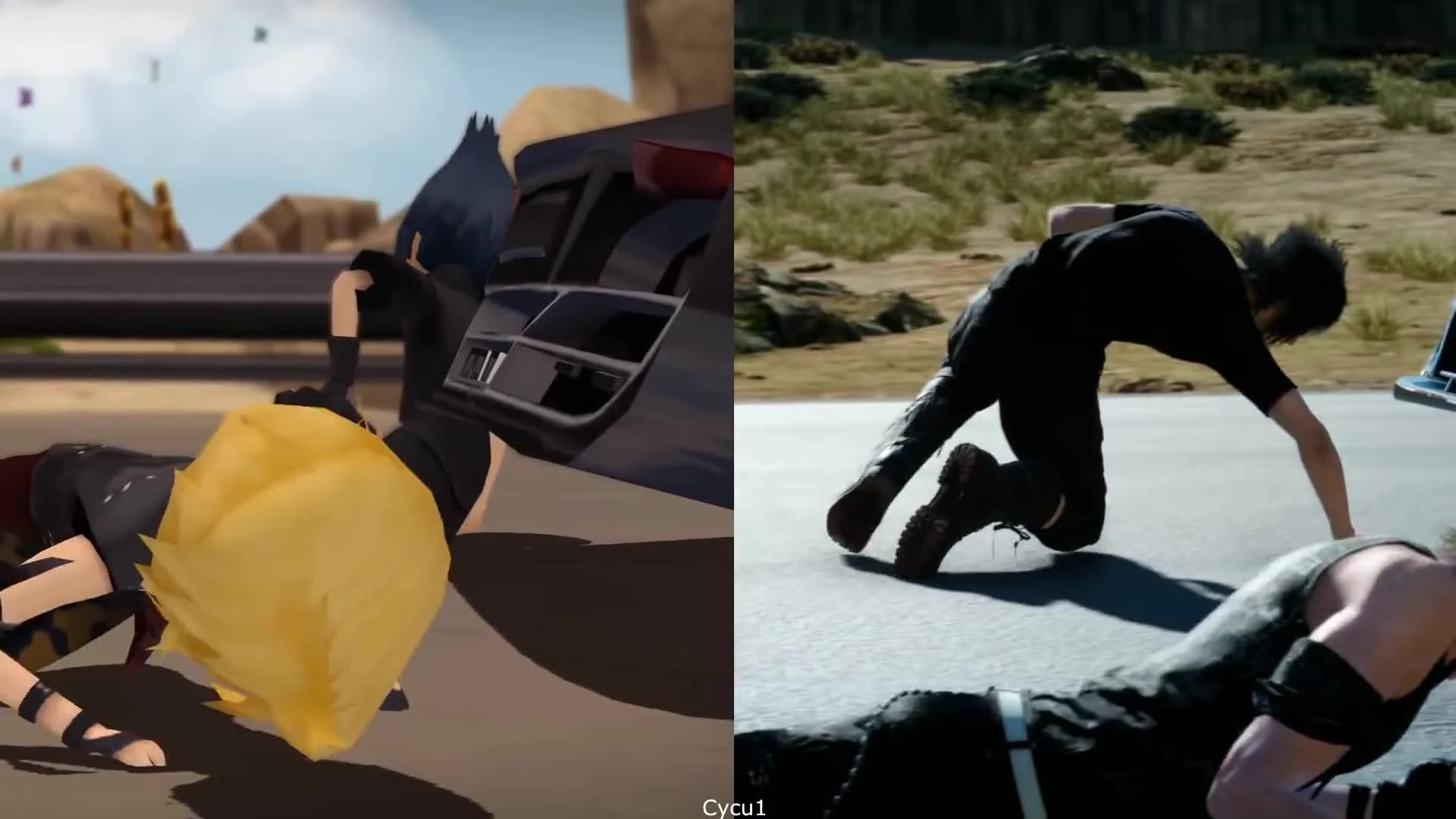 Сравнение графики - Final Fantasy XV Pocket Edition vs Оригинал PS4 Pro