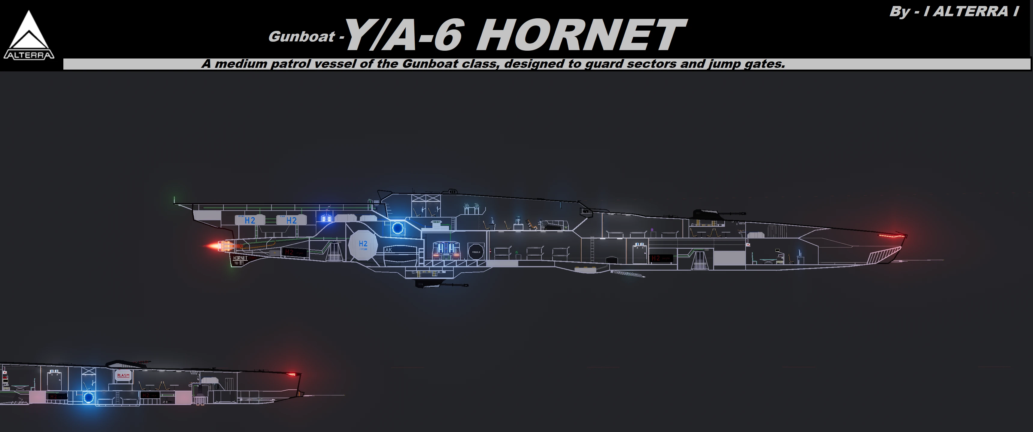 People Playground "Космическая канонерка Y/A-6 Hornet" [1.27.5+] {l ALTERRA l}