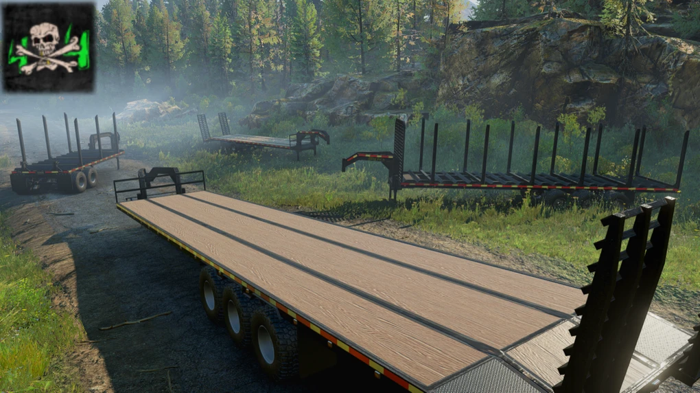 SnowRunner "Трейлер Пак Gooseneck v1.1.0 (v15.0)"