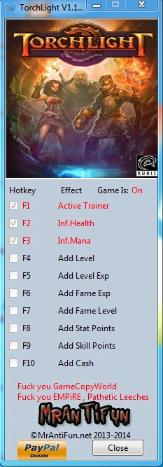 Torchlight: Трейнер/Trainer (+9) [1.15] {MrAntiFun}