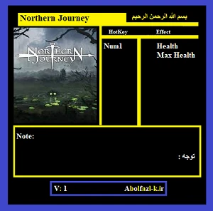 Northern Journey: Трейнер/Trainer (+2) [1.0] {Abolfazl.k}