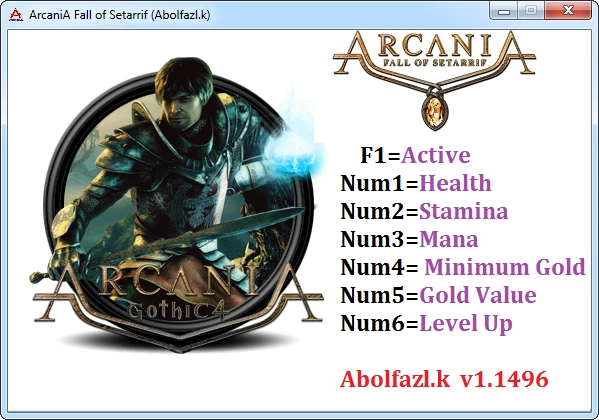 Arcania: Gothic 4 : Трейнер/Trainer (+6) [1.1496] {Abolfazl.k}