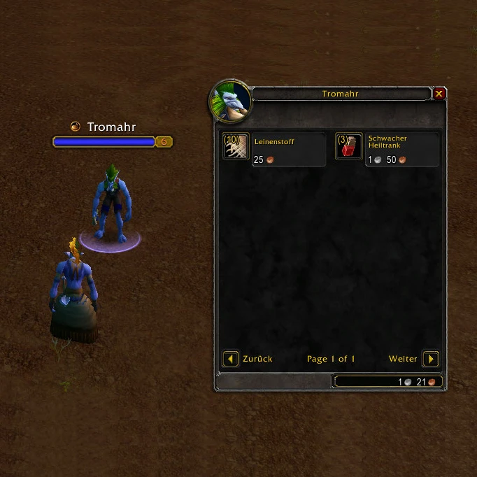 World of Warcraft "Торговля"