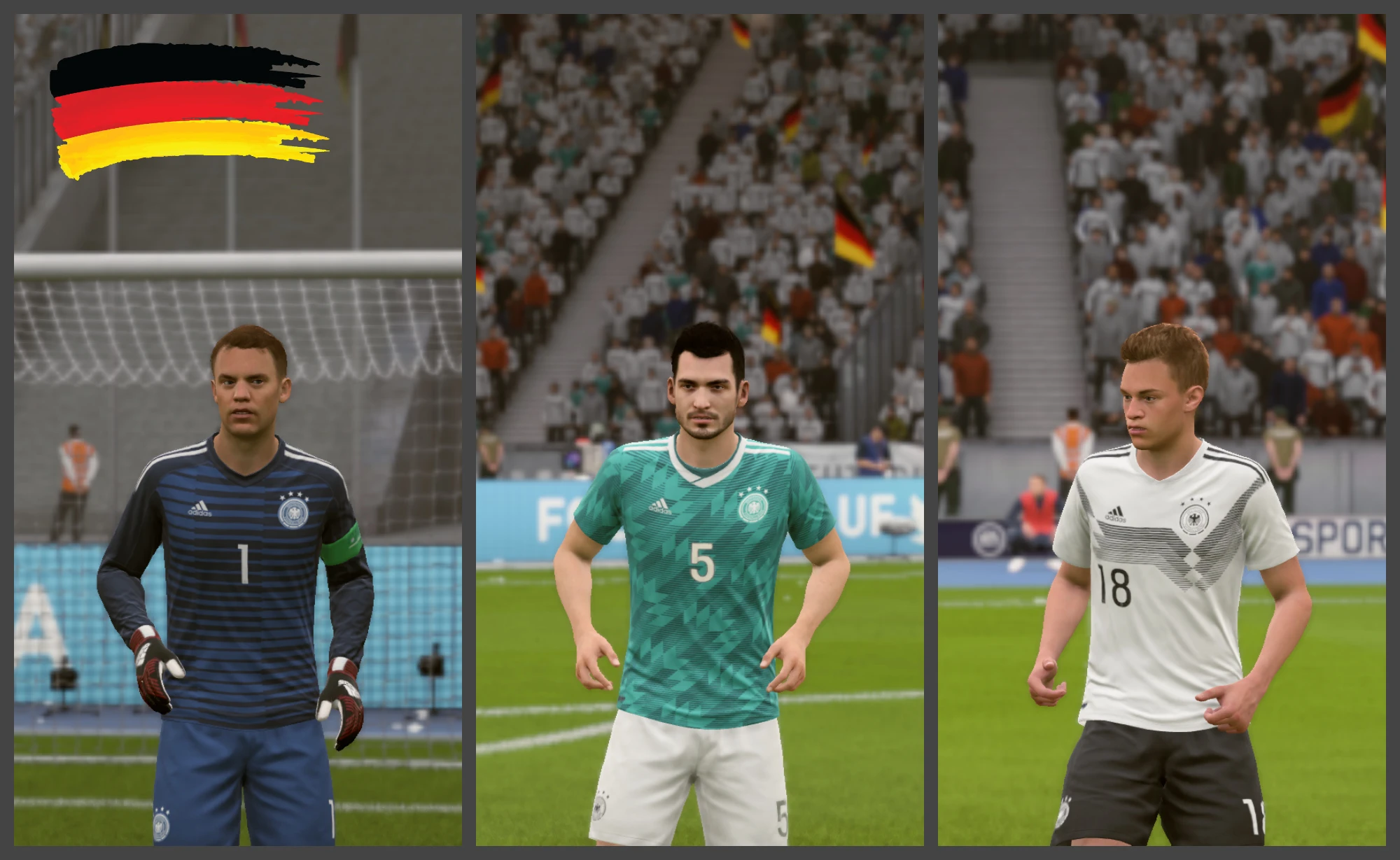 FIFA 18 "Полный комплект новой формы сборной Германии 2018 (+ Миникитсы)"