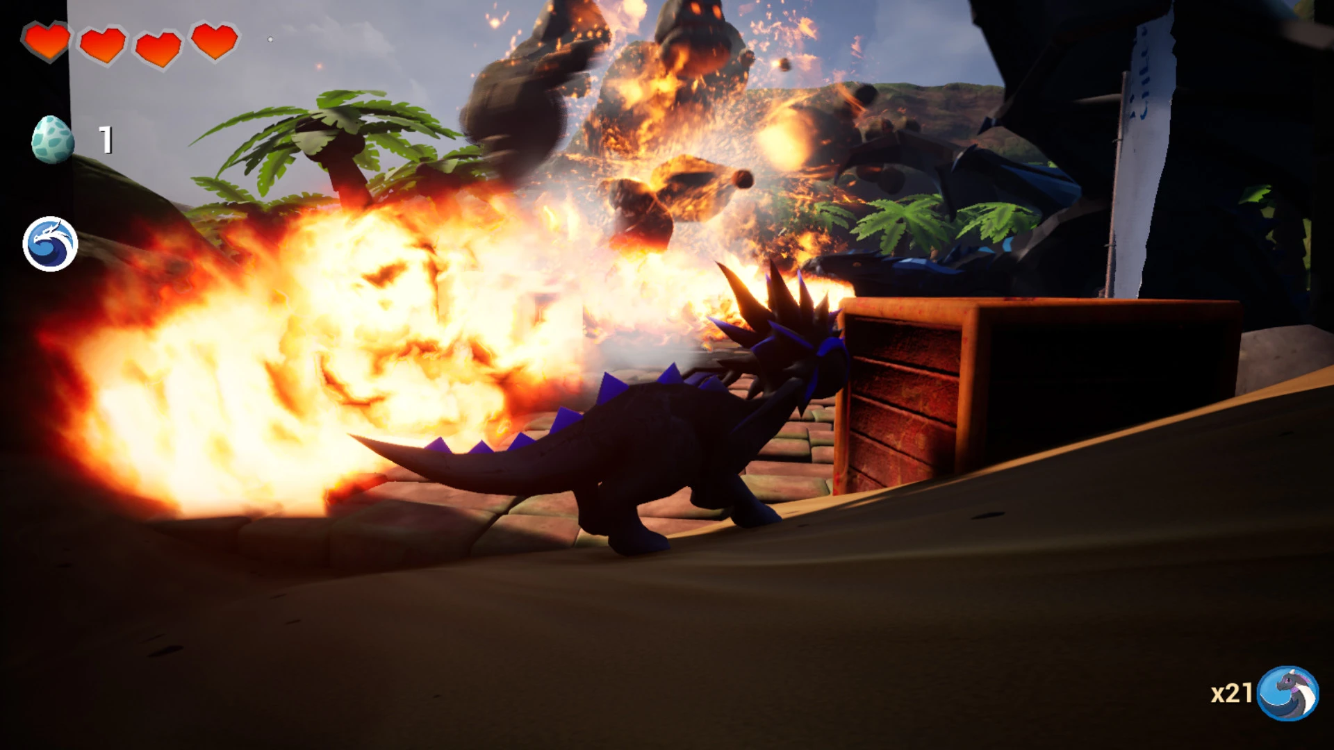 Игровой процесс экшена Babyquick : Adventure of the Moon Dragon