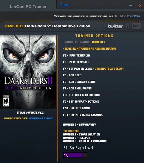Darksiders 2: Deathinitive Edition: Трейнер/Trainer (+13) [1.2] {LinGon}