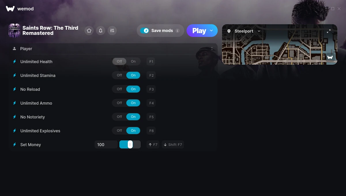 Saints Row: The Third - Remastered "Трейнер +7" [UPD: 13.05.2025] {MrAntiFun / WeMod}