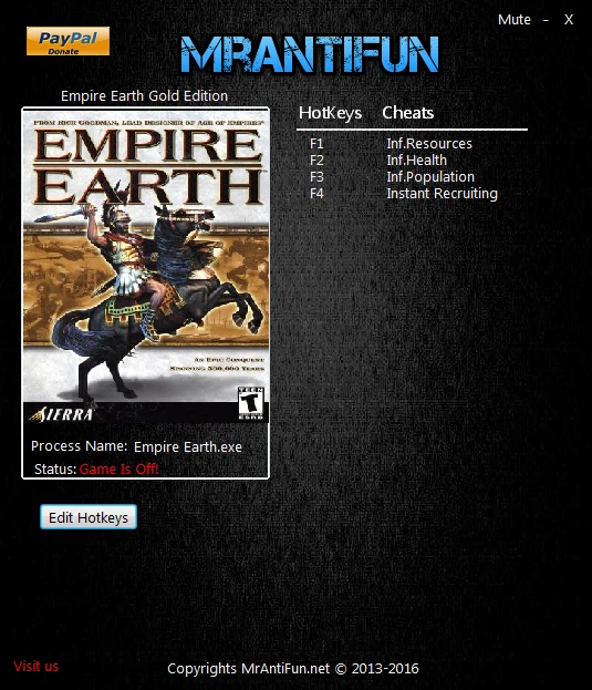 Empire Earth Gold Edition: Трейнер/Trainer (+4) [2.00] {MrAntiFun}