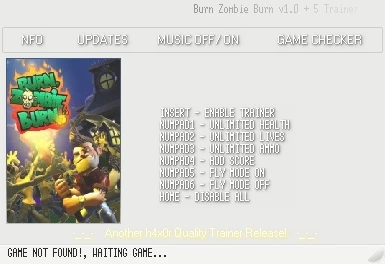 Burn Zombie Burn!: Трейнер (+5) [1.0] {h4x0r}