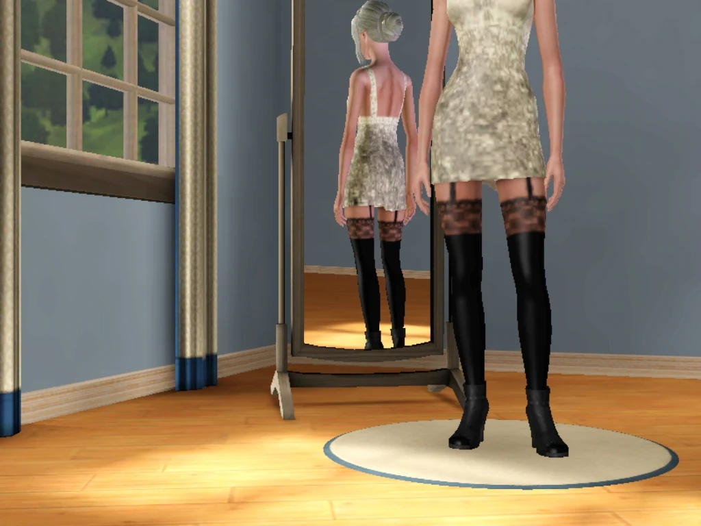 The Sims 3 "Чулки ажурные"