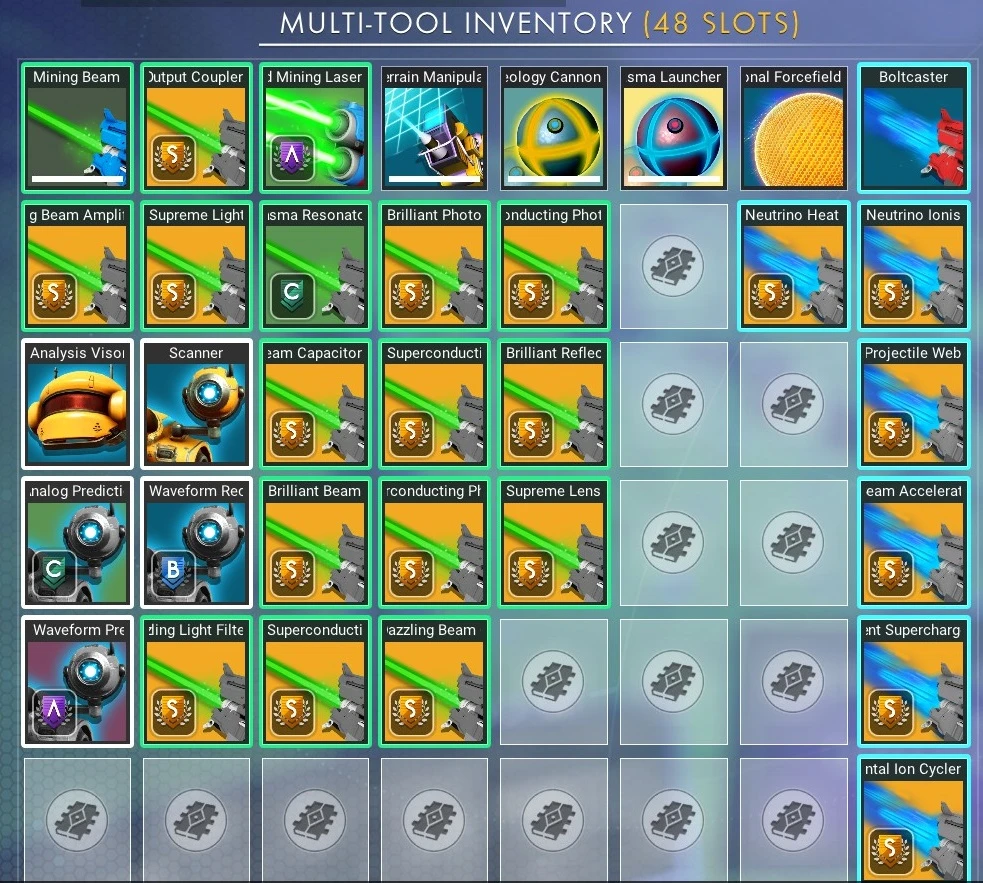 No Man's Sky "Unlimited stacking"