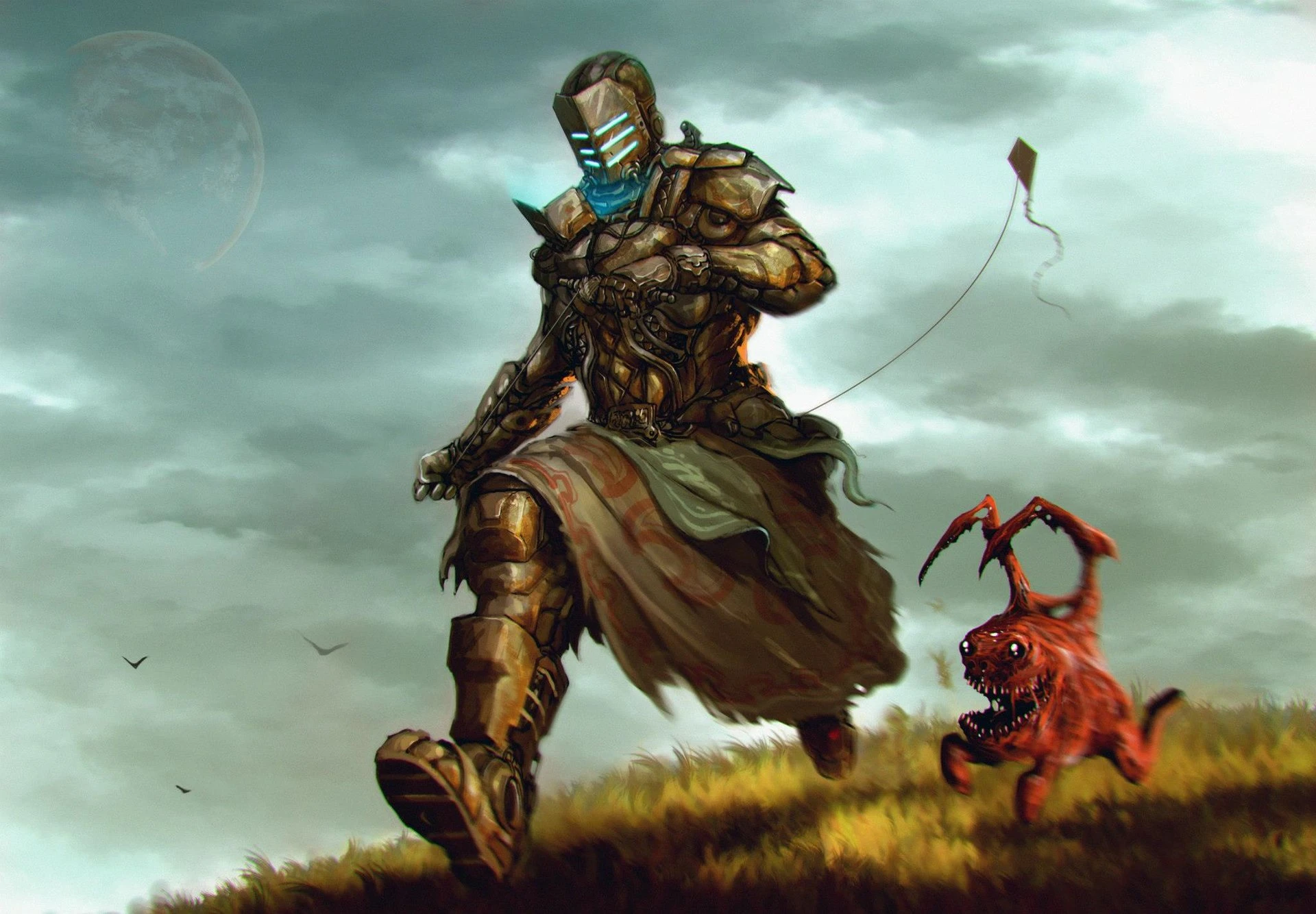 Айзек с питомцем