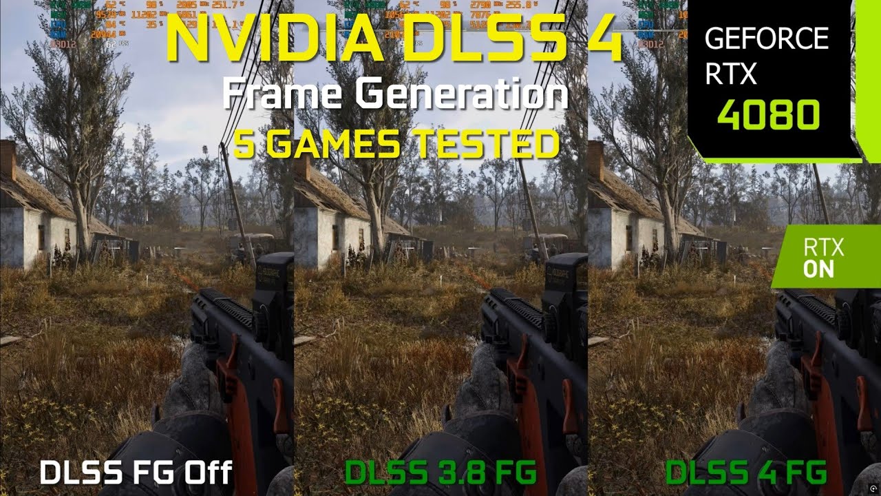 Тестирование DLSS 4 Frame Generation в 5 играх на RTX 4080