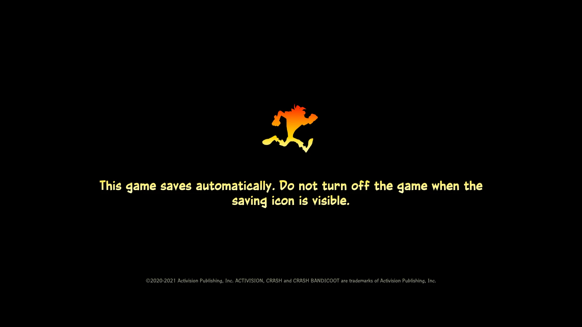 Crash Bandicoot 4: It's About Time "Ускорее запуска игры - скип интро"