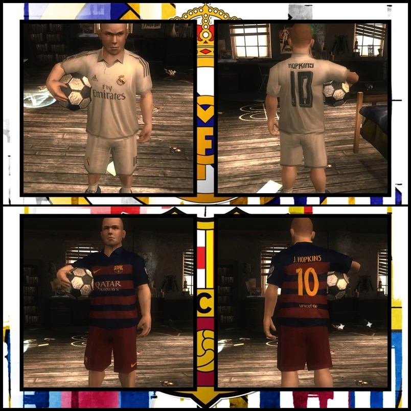 Bully: Scholarship Edition "Real Madrid & Barcelona Kit 2015/16"