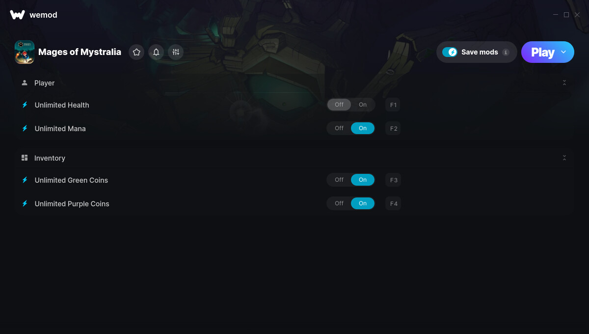 Mages of Mystralia "Трейнер +4" [UPD: 15.03.2025] {MrAntiFun / WeMod}