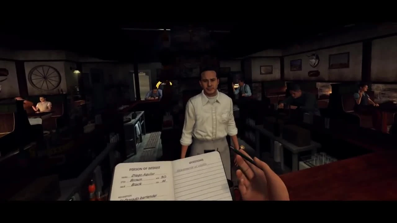 LA Noire - Геймплейный тизер - The VR Case Files