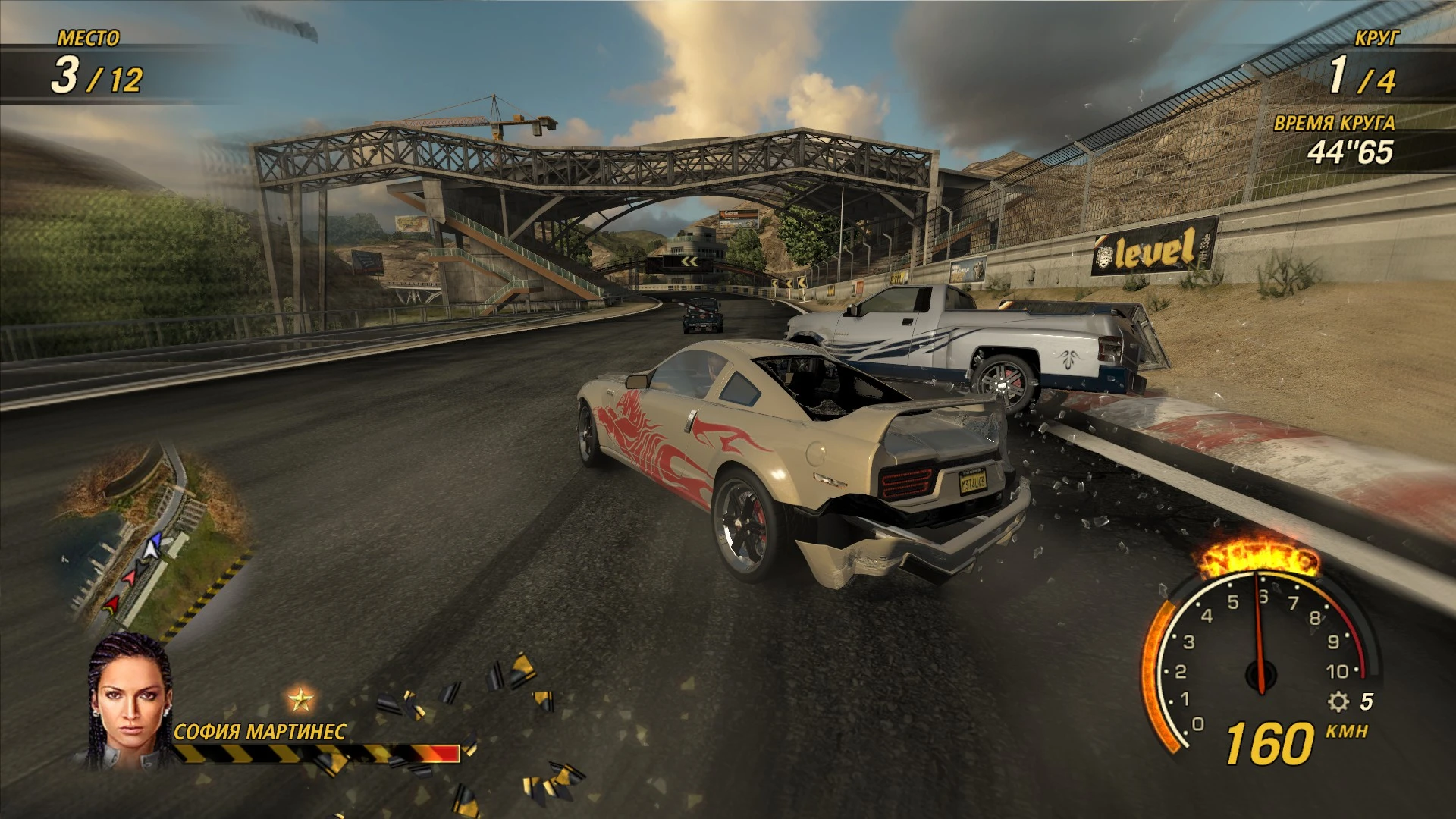 FlatOut: Ultimate Carnage "Детализированная миникарта"