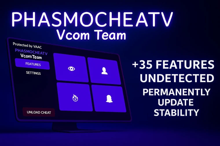 Phasmophobia "Чит-Мод +54 / PhasmoCheatV" [UPD: 11.11.2025] {ViniLog and VCom Team}