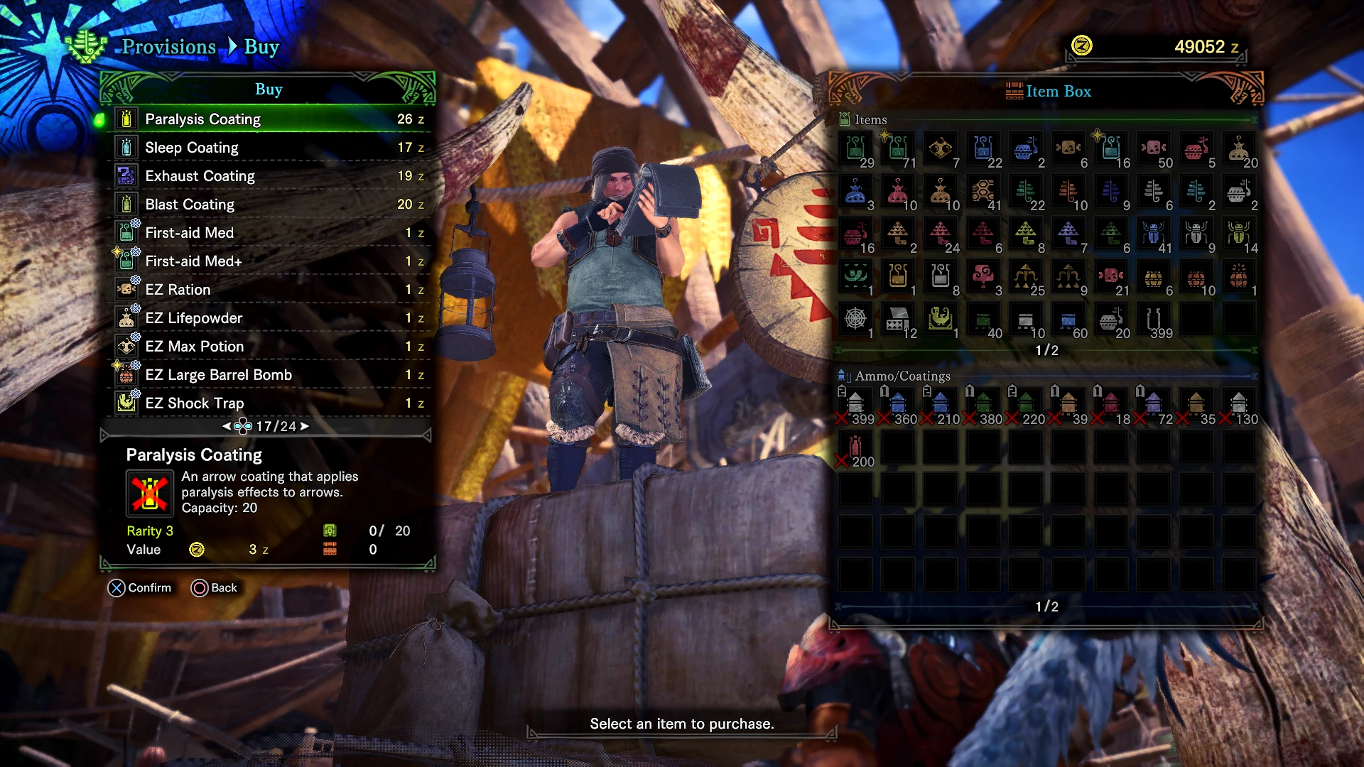 Monster Hunter: World "Все предметы в магазине "