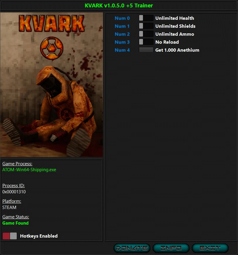 Kvark "Трейнер +5" [1.0.5.0: Fixed] {iNvIcTUs oRCuS / HoG}