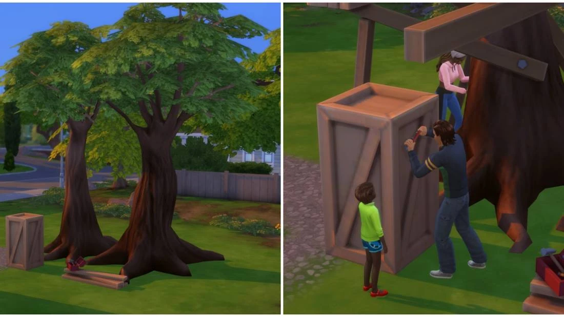 The Sims 4: Как построить домик на дереве