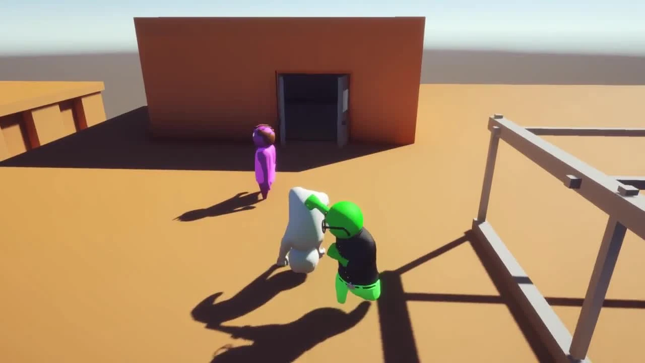 Gang Beasts - Бой на крыше