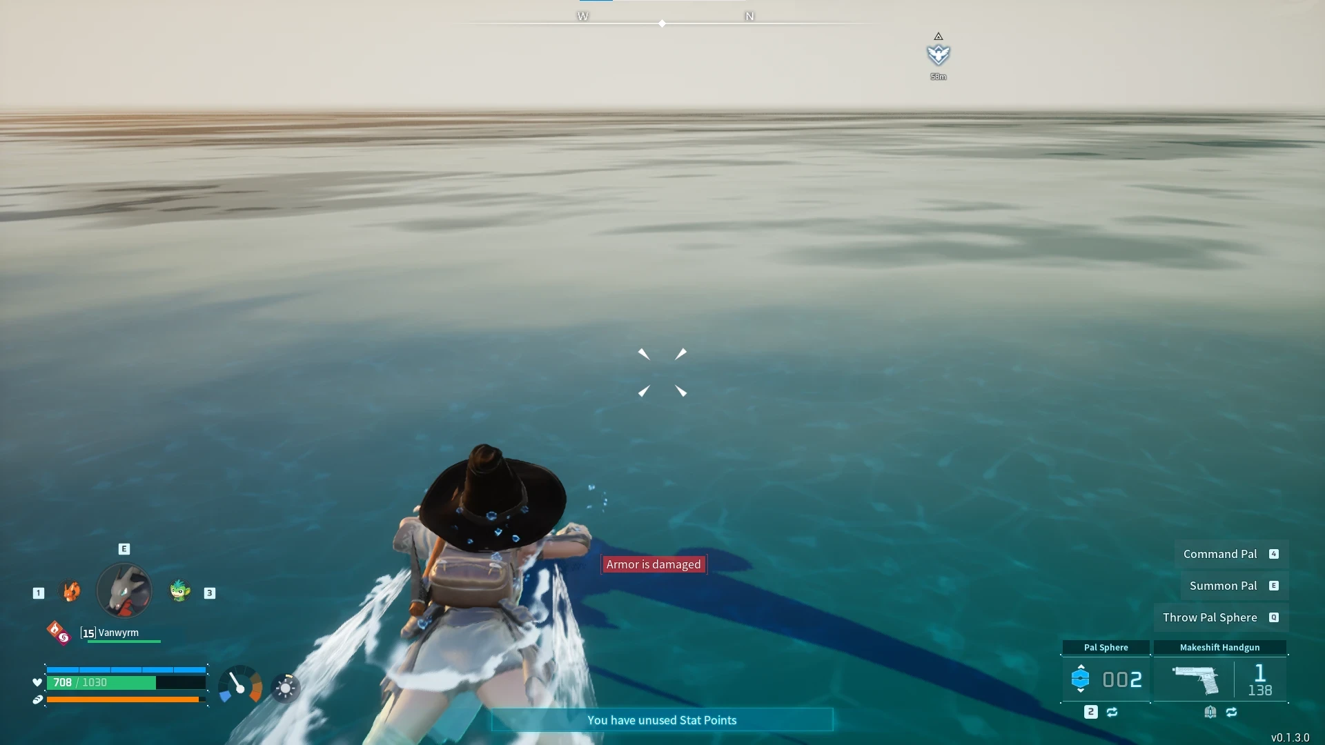 Palworld "Чит-мод - Неограниченная выносливость при плавании"