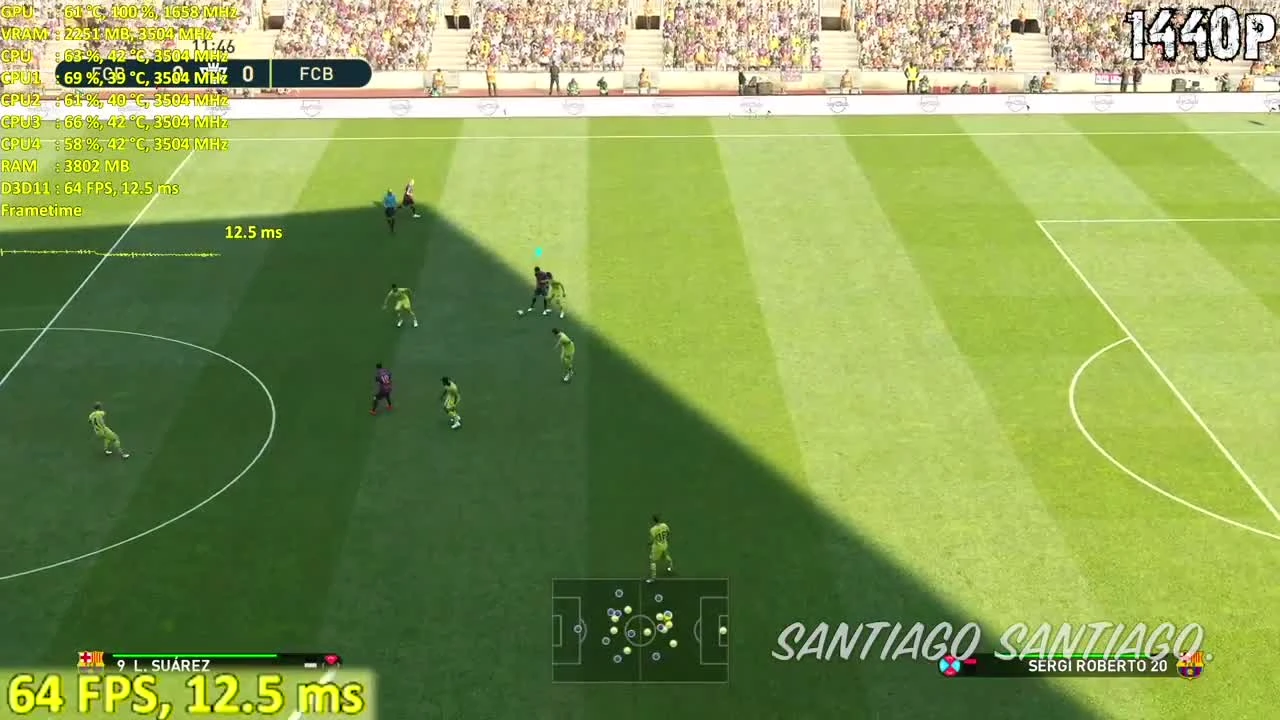 Pro Evolution Soccer 2019 Demo - GTX 1050 ti - G4560 - 1080p - 1440p - 4K - PES 2019