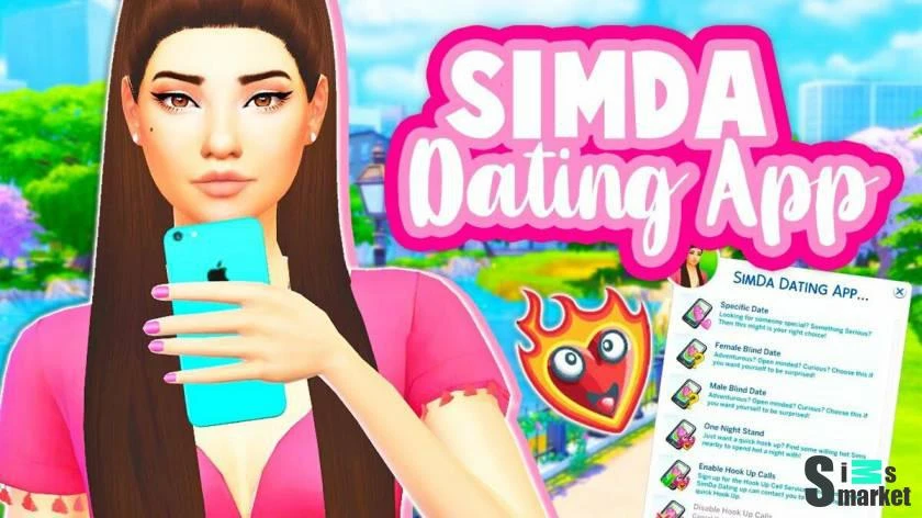 The Sims 4 "Приложение Знакомств SimDa"