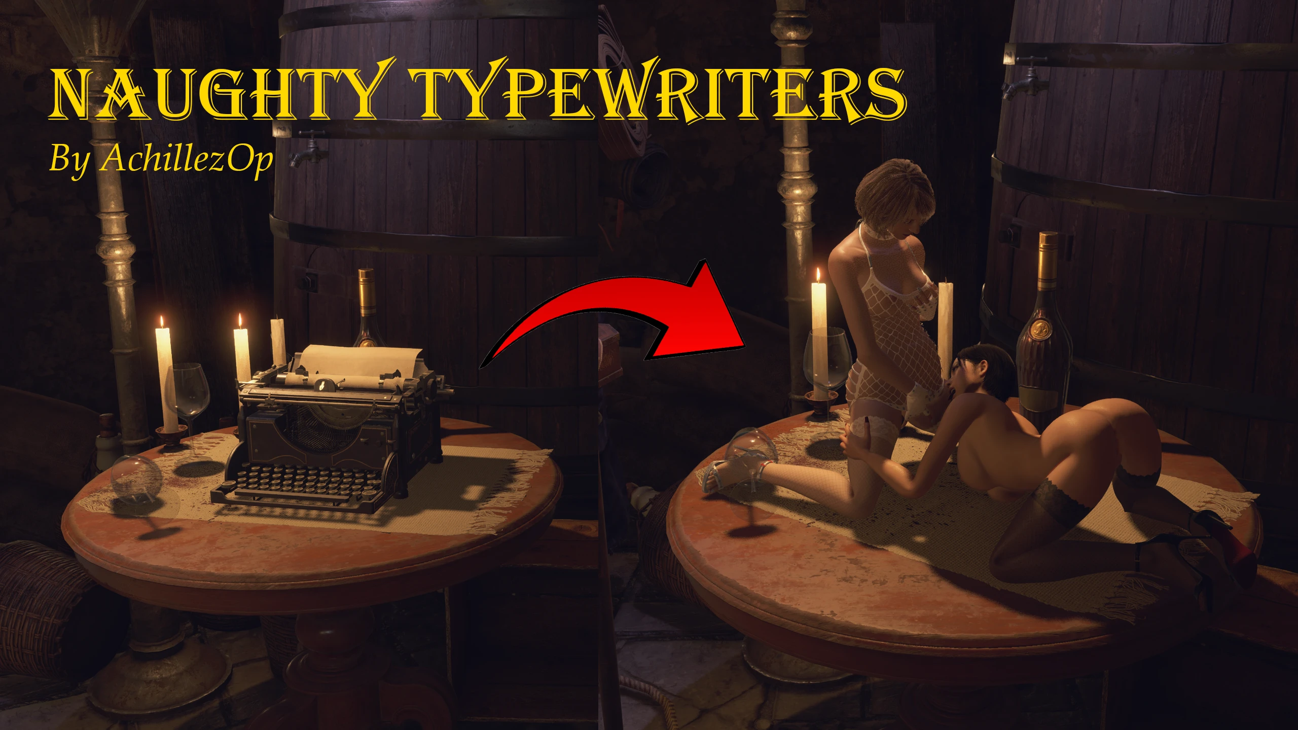 Resident Evil 4 "Заменяет печатные машинки на Эшли с Адой, разные варианты"